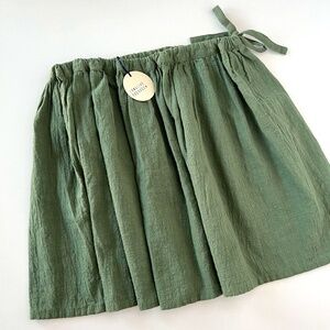 NWT Long Live The Queen Green Cotton Girl's Skirt size 8